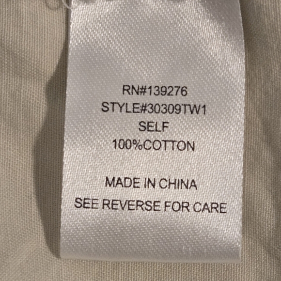 Daniel Rain Cream Khaki Cotton Utility Vest Size Small - Picture 5 of 7